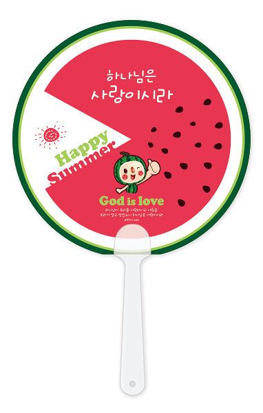 F814-팬시짧은자루부채