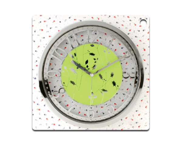 1069 포인트크롬 벽시계(그린)