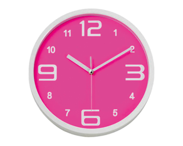 3015 핑크컬러 무소음벽시계