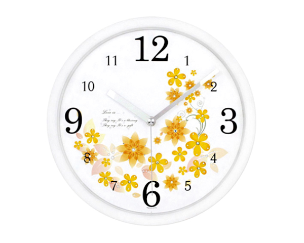 3276 플라워큐빅 무소음벽시계