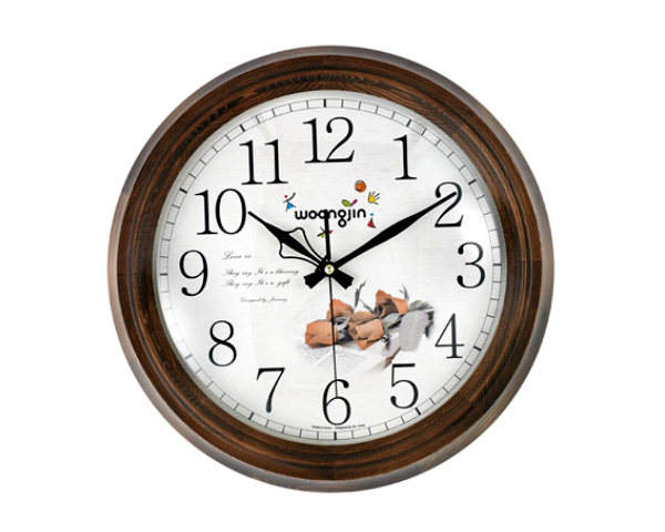 3044 천연원목 무소음벽시계