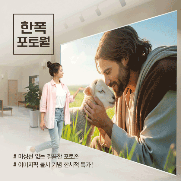 한 폭 포토월 특가 20종