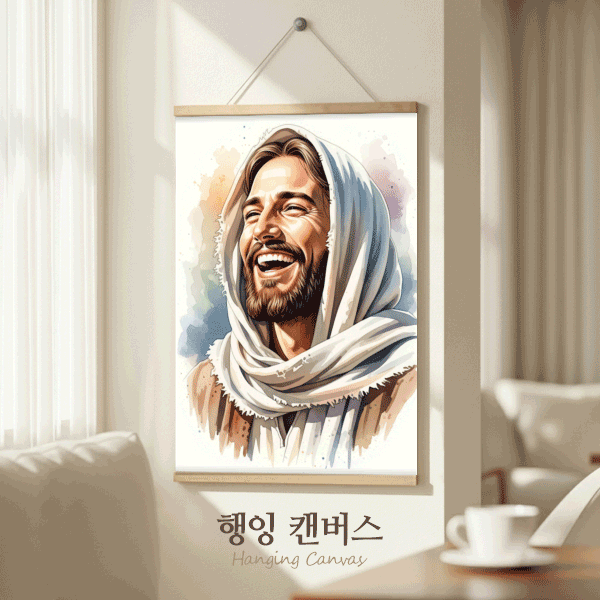 행잉 캔버스 - 예수님 수채화 4종